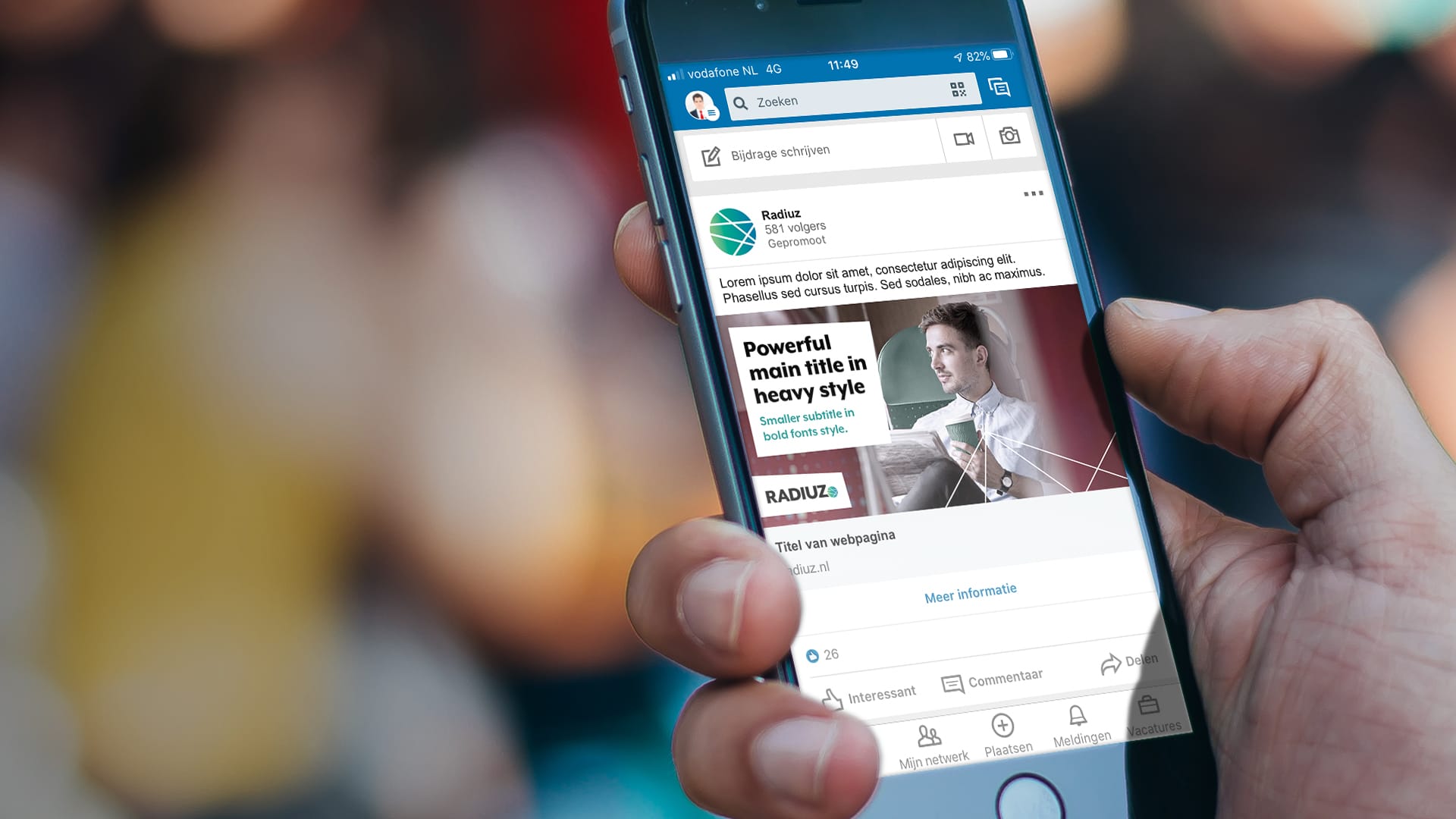 Mockup - Social Media, LinkedIn Mobile ad2